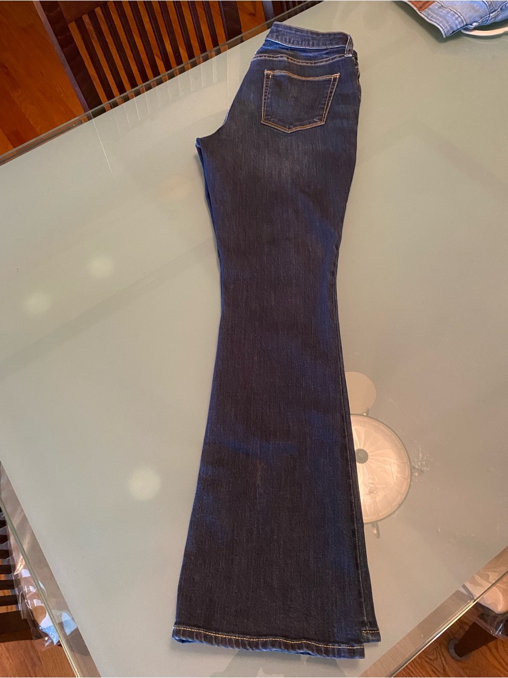 Arizona Dark Blue Bootcut Jeans size 9 short